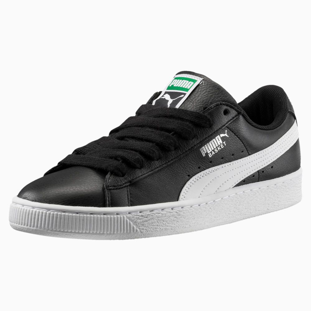 Puma Heritage Basket Classic Férfi Sportcipő - Fekete/Fehér ( Hungary - DANUO5203 )
